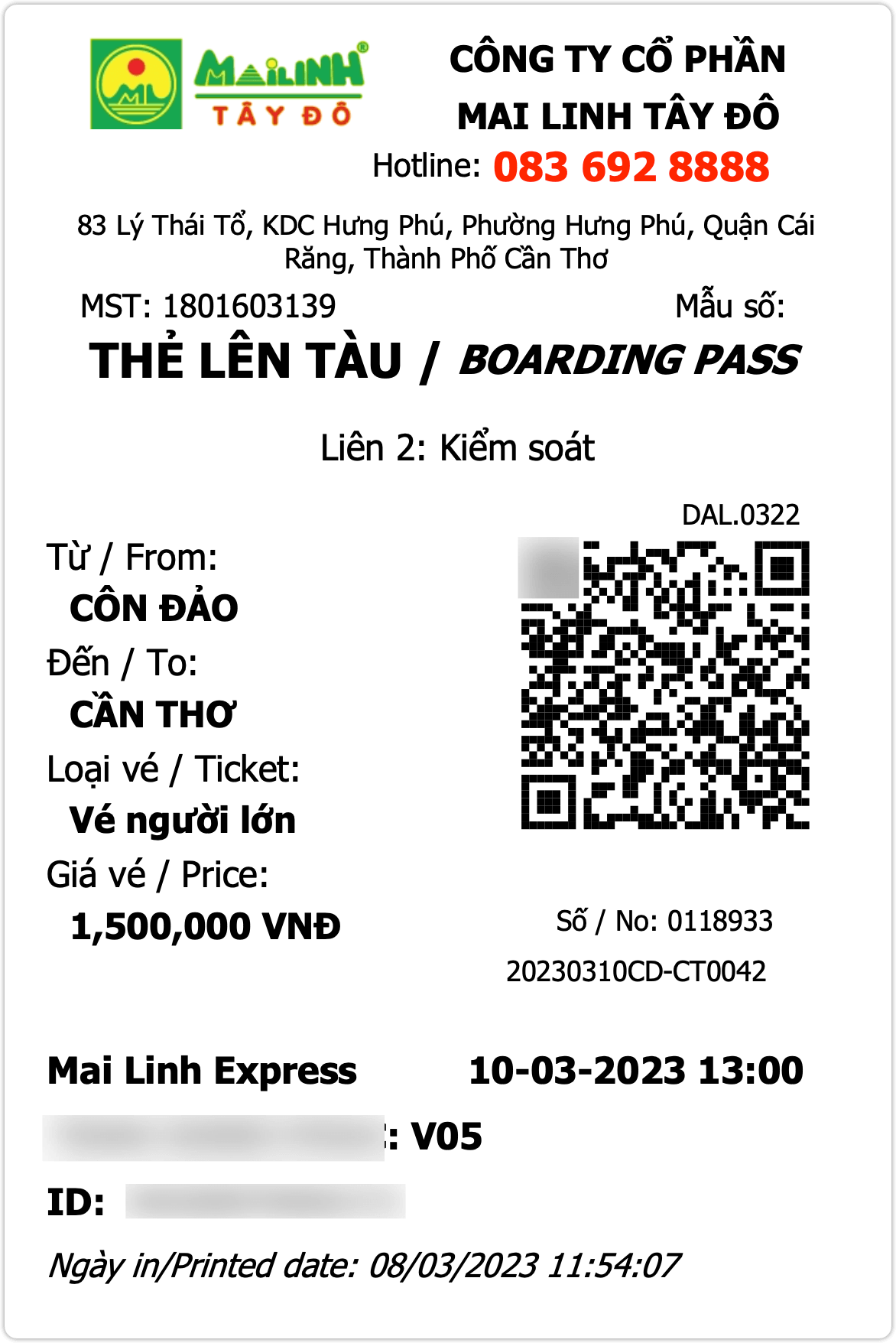 Tàu cao tốc Mai Linh Express - Vé tàu Cần Thơ - Côn Đảo giá rẻ